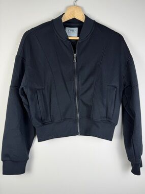 YPB Abercrombie Black Bomber Jacket